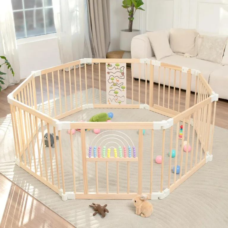 Foldable Wooden Baby Playpen for Toddlers_best_review_1750445853