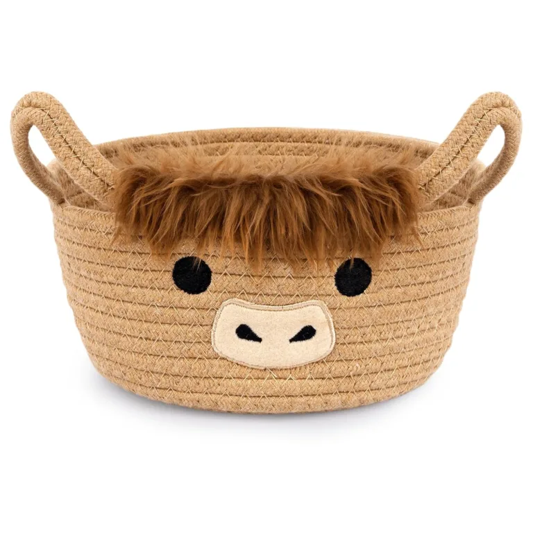 Highland Cute Cow Basket for Organizing Nursery_best_review_1750701137