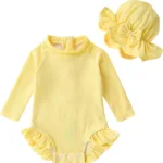 UPF 50+ baby girl long sleeve swimsuit_best_review_1751275198
